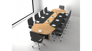 Oval Kesim Toplantı Masası